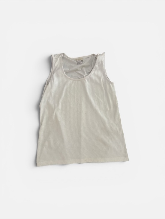 Chico's Tops - Chico's Cream Ribbed Tank Top
